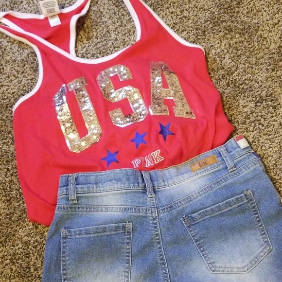 L.E.I Shorts Size 16 Patriotic - Picture 3 of 5